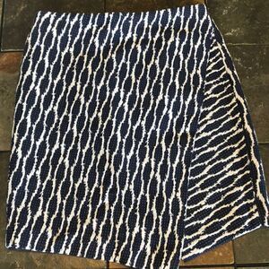 Ann Taylor Loft 00 Petite wrap look mini skirt